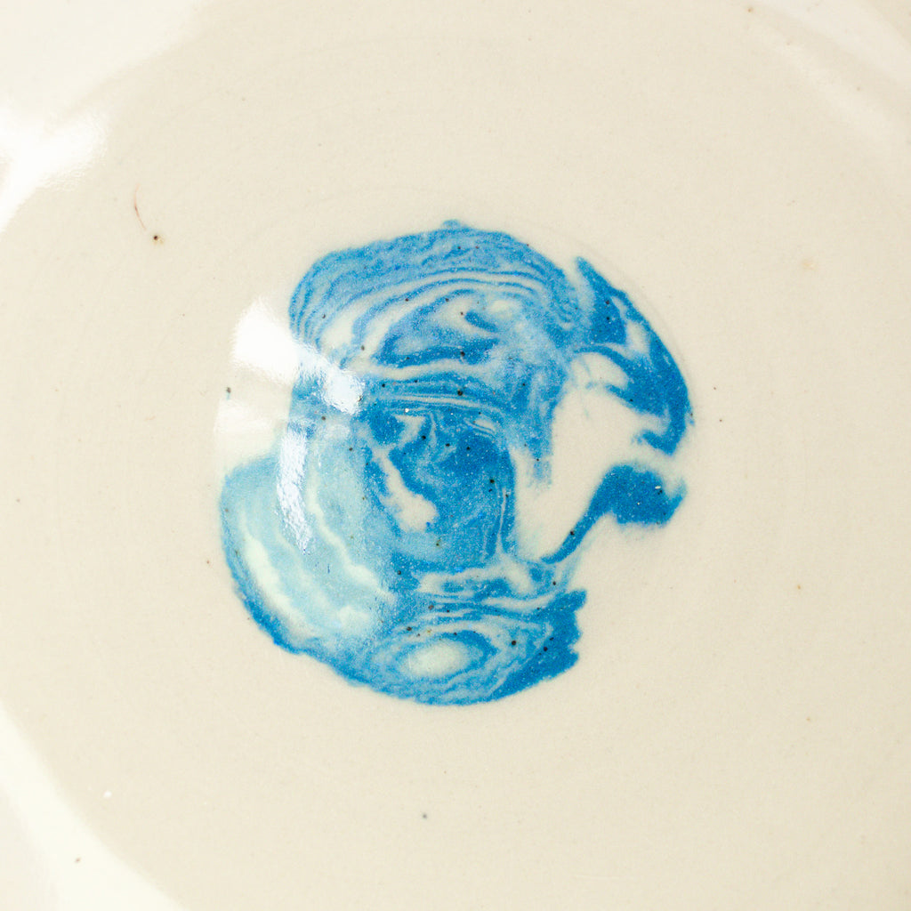 Large Blue Swirl Bowl