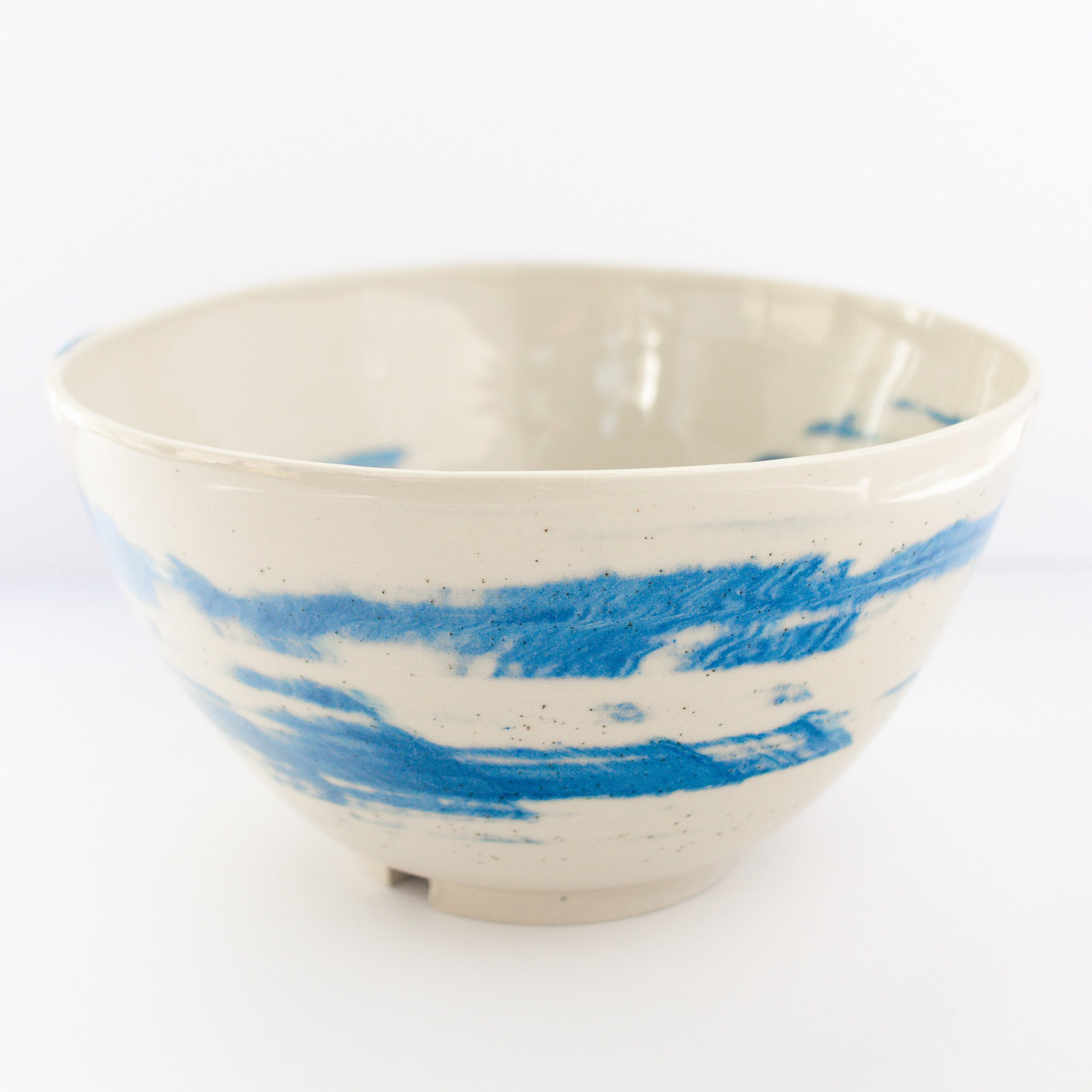 Large Blue Swirl Bowl