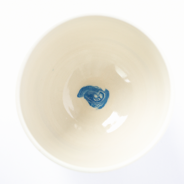 Blue Swirl Bowl Set and Pink Bubble Catch-all