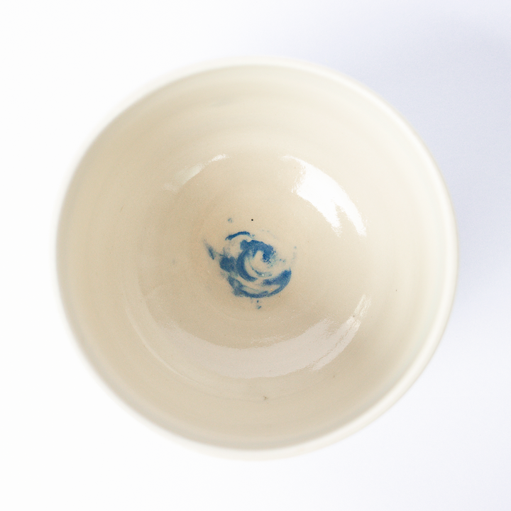 Blue Swirl Bowl Set and Pink Bubble Catch-all