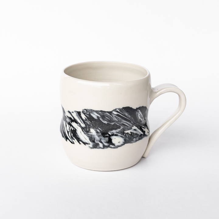 Black Swirl Standard Mug