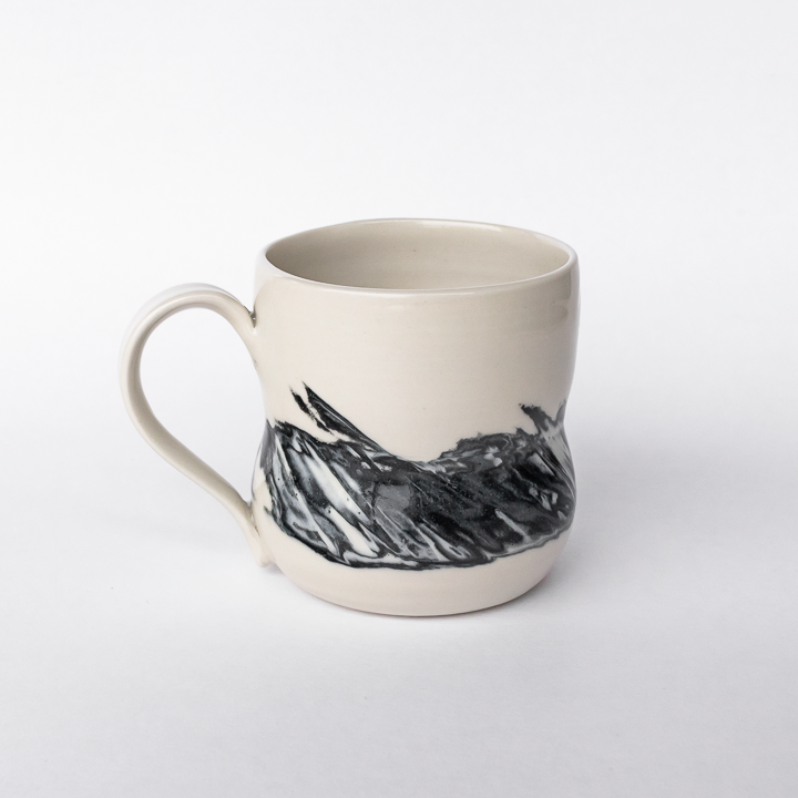 Black Swirl Standard Mug