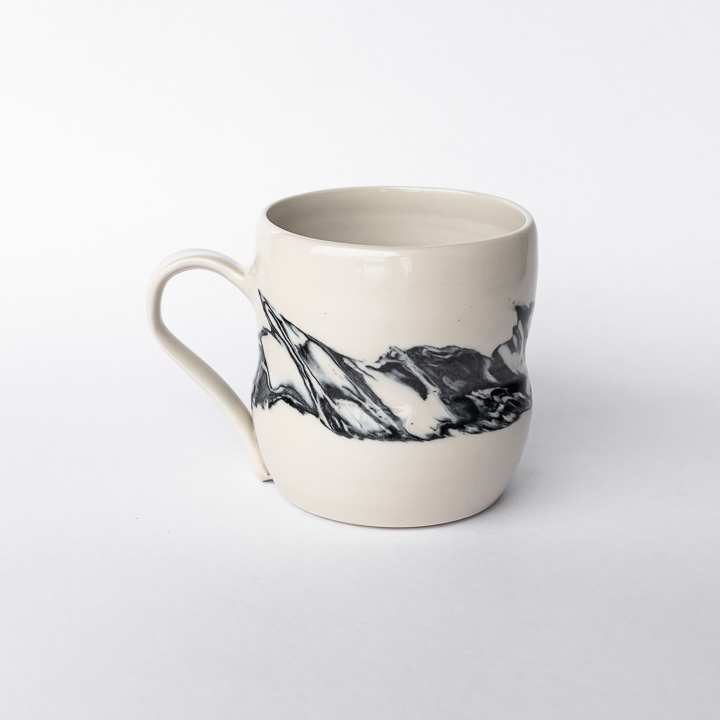 Black Swirl Standard Mug