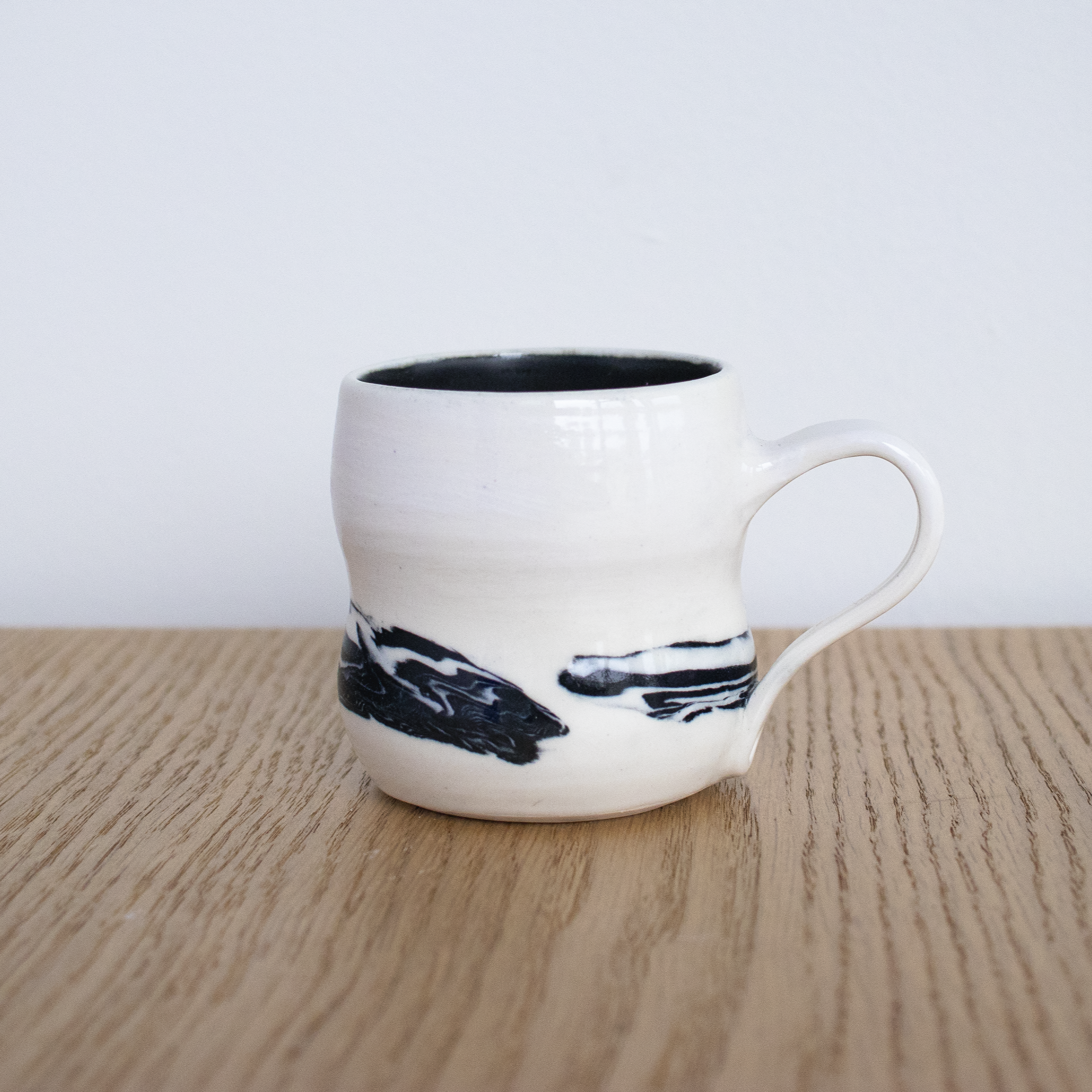 Black Flow 1 | Cappuccino Mug