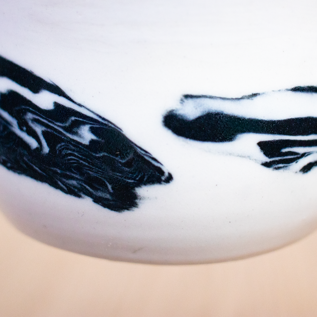 Black Flow 1 | Cappuccino Mug