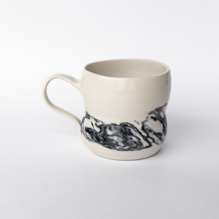 Black Swirl Standard Mug