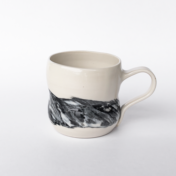 Black Swirl Standard Mug