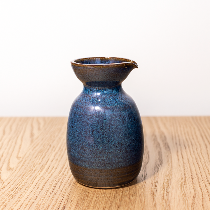Floating Blue Sake Bottle