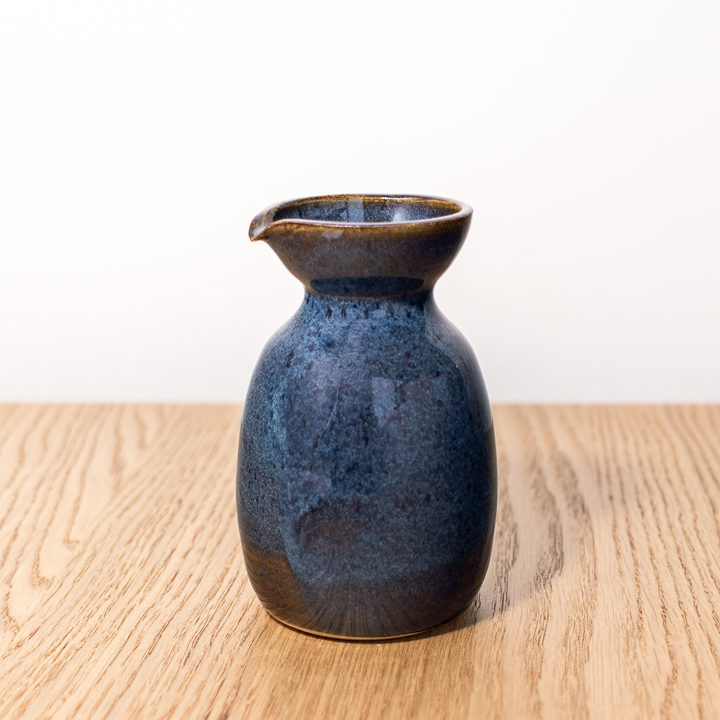 Floating Blue Sake Bottle