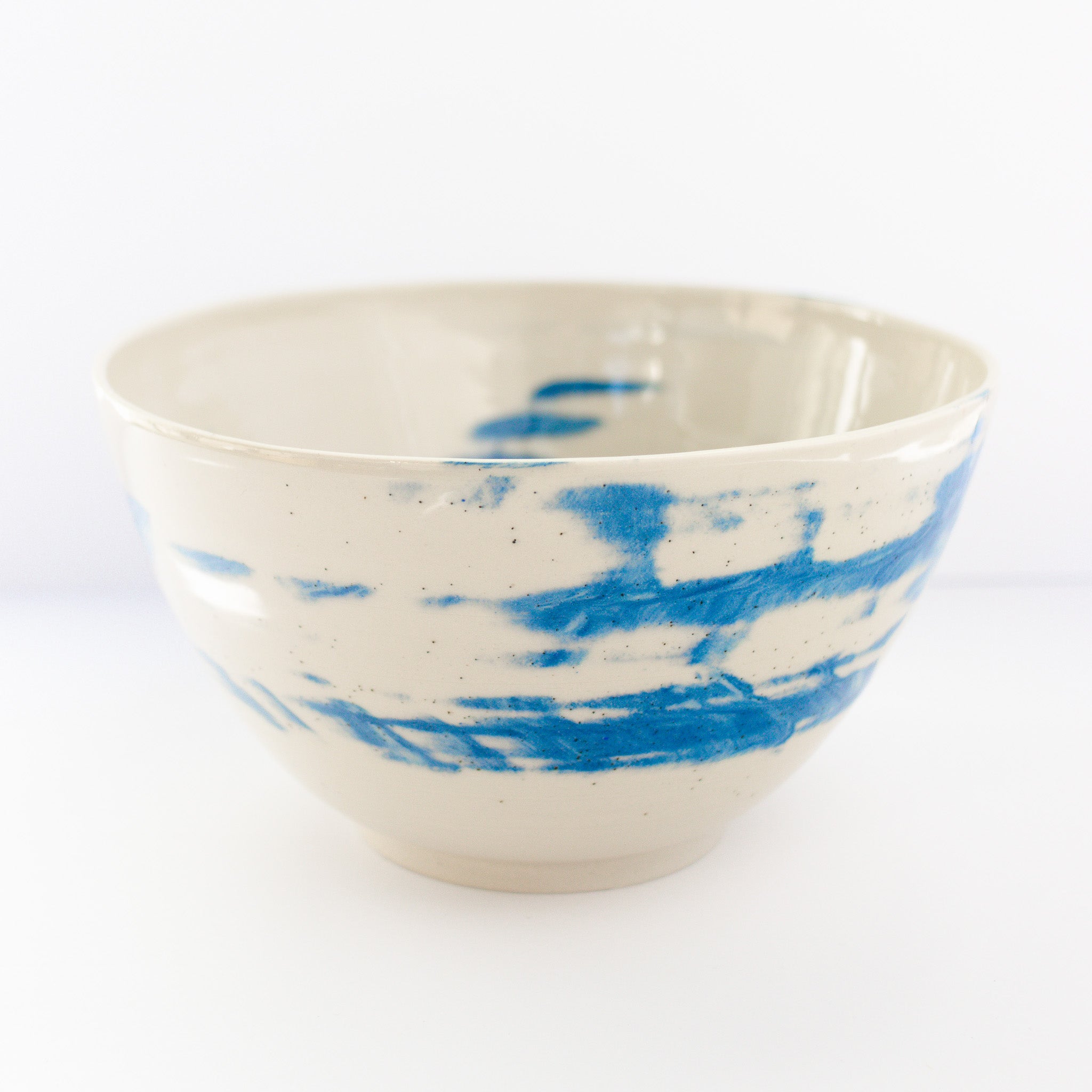 Large Blue Swirl Bowl